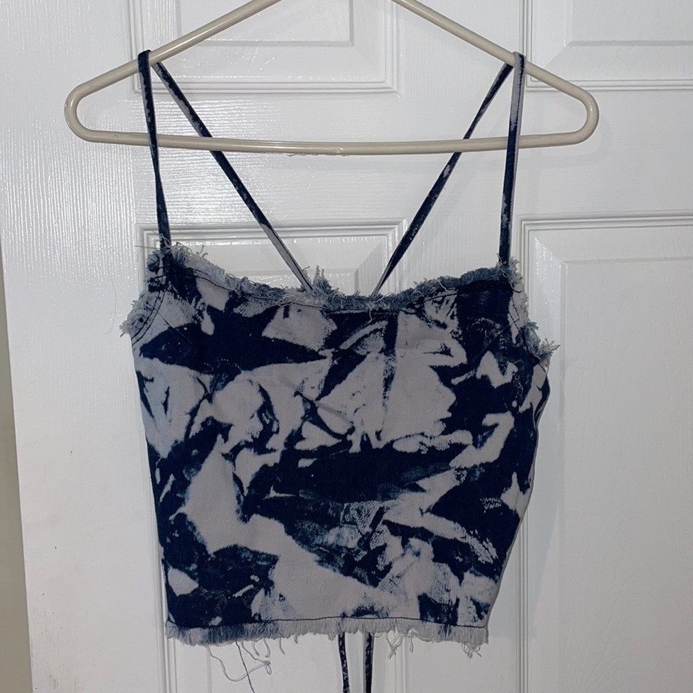 SHEIN tie-dye crop top